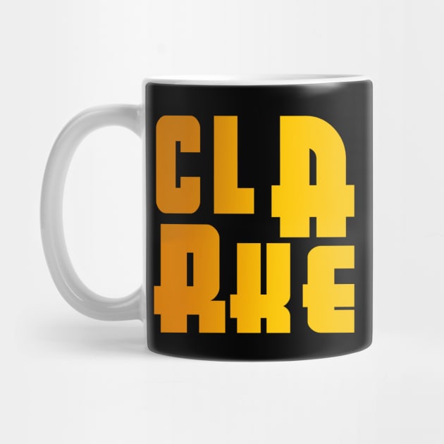 Clarke, name, typography by Furashop